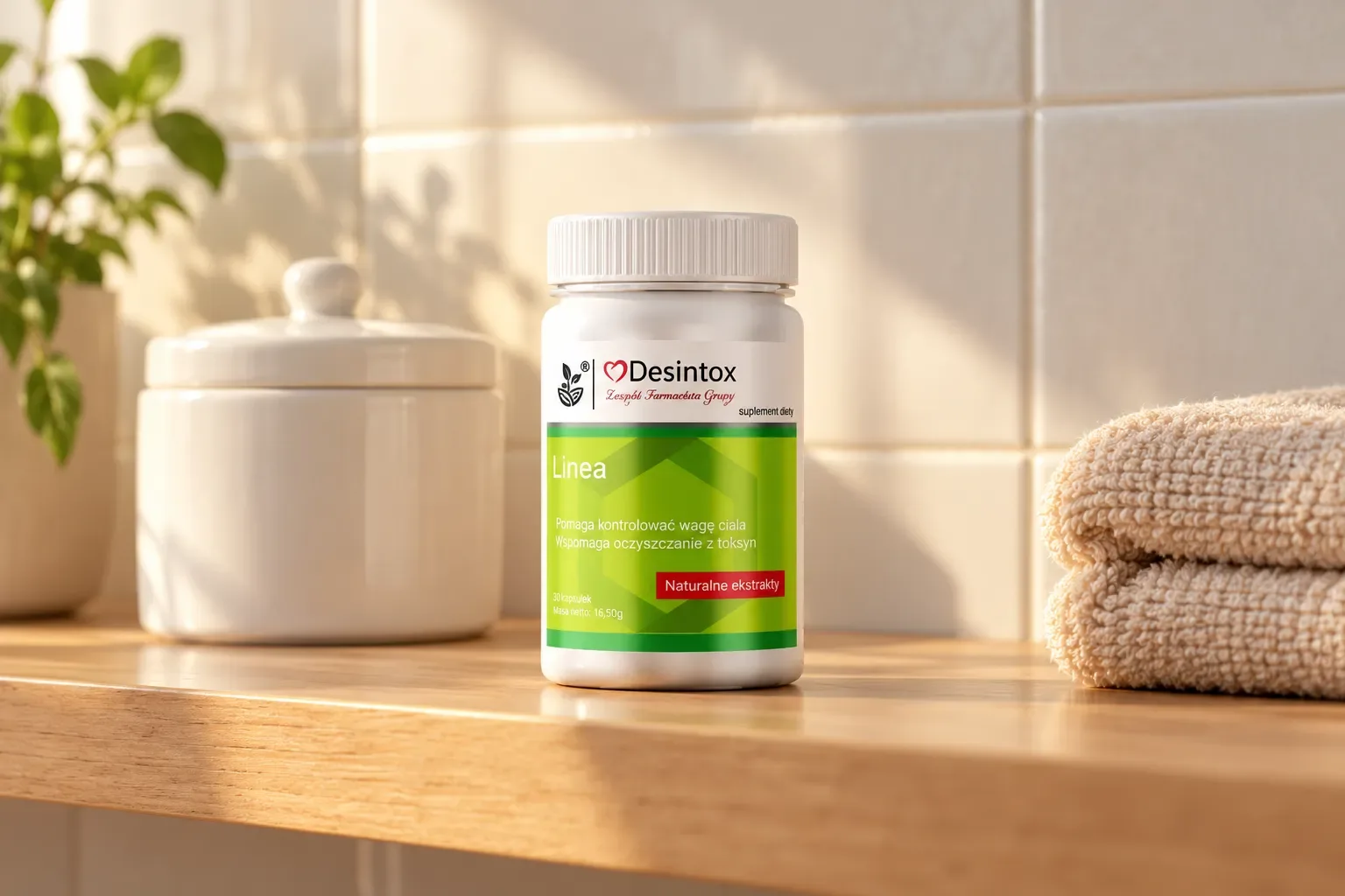 Desintox — opakowanie na co dzień