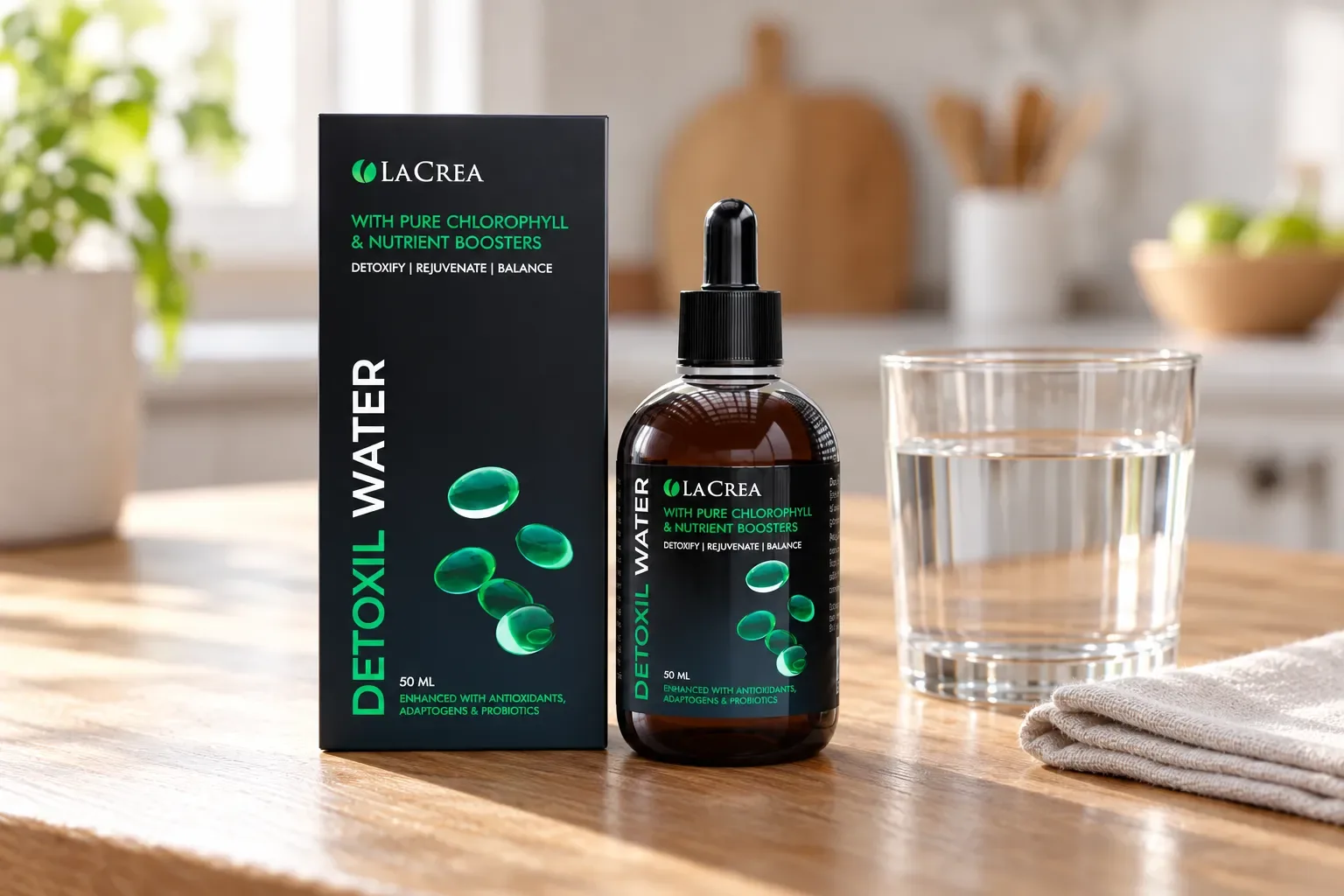 Detoxil Water — opakowanie na co dzień