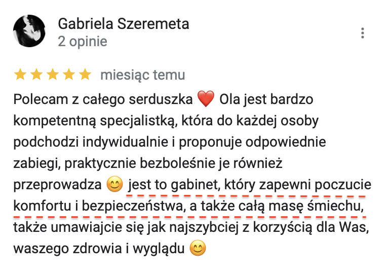 Opis obrazu: Opinia o specjaliście.