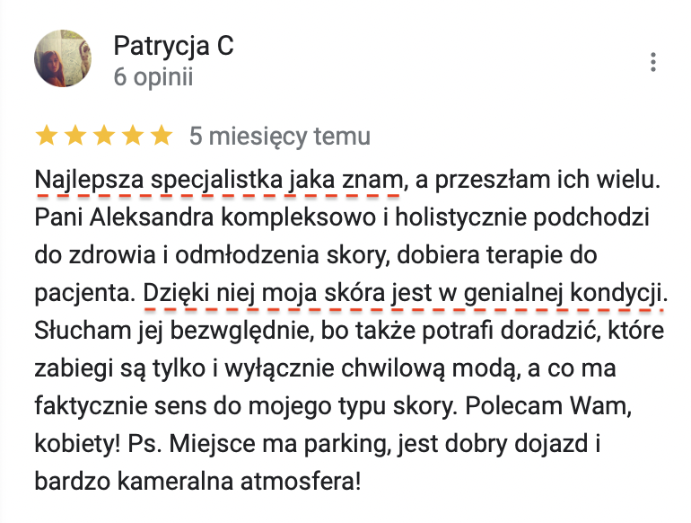 Opinia o specjalistycznej opiece medycznej.